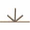 Ekena Millwork Saratoga Smooth Timber Gable Bracket, Douglas Fir, 84"W x 53"H x 3 1/2"D x 3 1/2"F, 15/12 Pitch GBW084X53X0404SAR00SDF - alternate 2